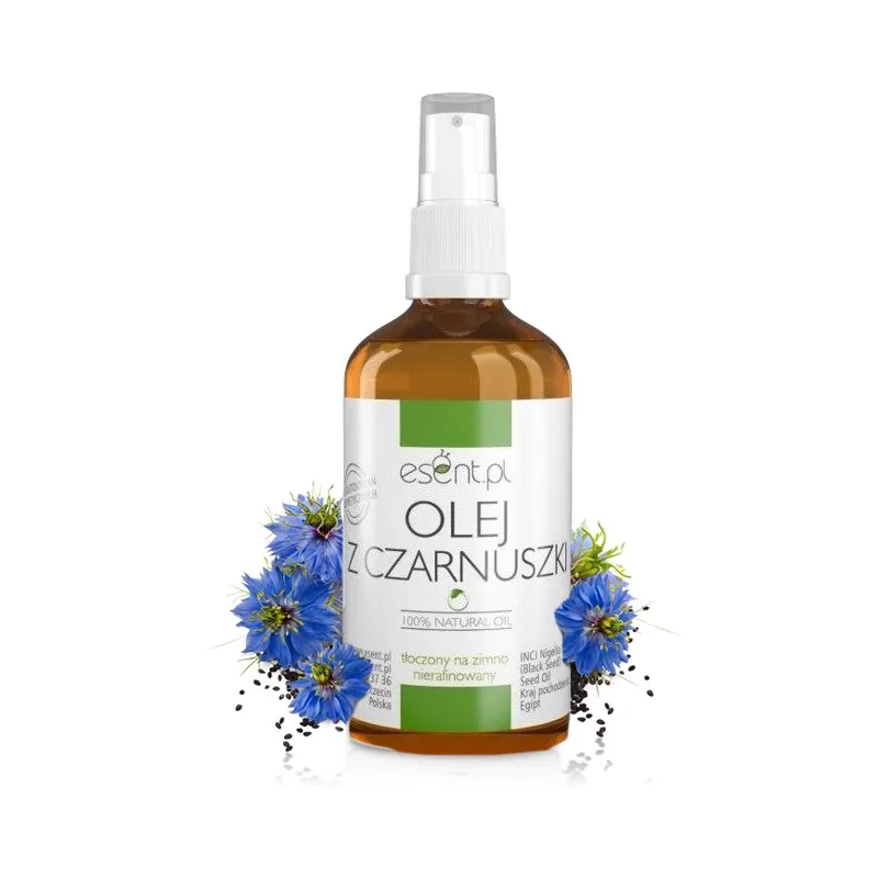 Esent Olej z Czarnuszki Nierafinowany,Tłoczony na zimno, 50ml