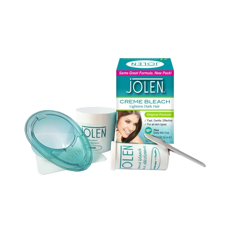 Jolen  Creme Bleach Lightens - Rozjaśniacz włosków na twarzy i ciele ,7g/28g
