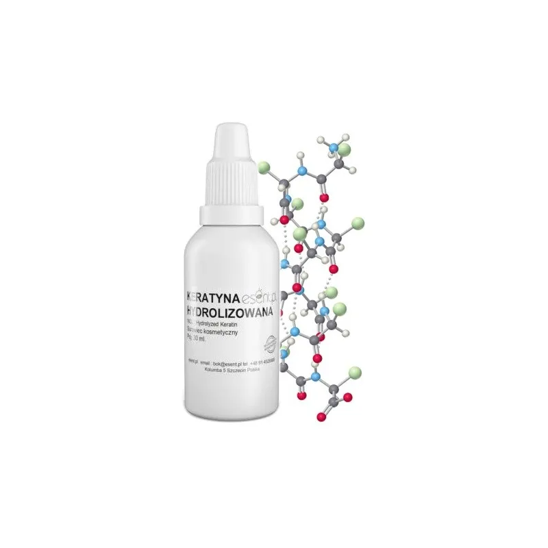 KERATYNA HYDROLIZOWANA czysta 100% włosy paznokcie Esent 30 ml