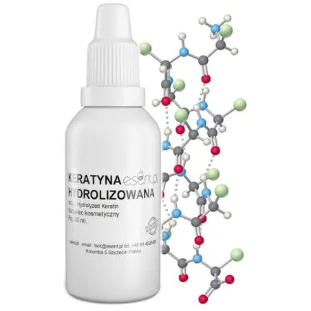 KERATYNA HYDROLIZOWANA czysta 100% włosy paznokcie Esent 30 ml