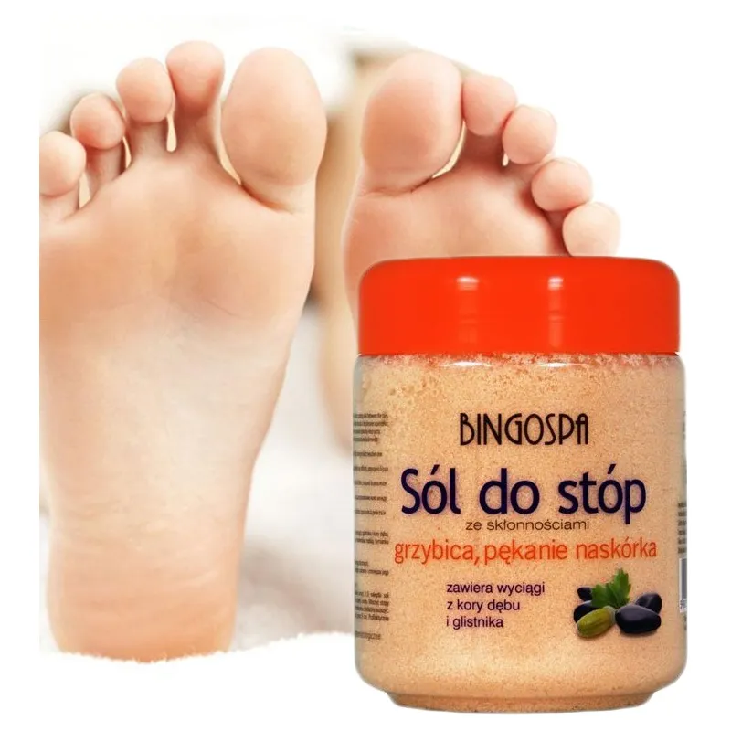 BingoSpa Sól do nóg na grzybicę i pękanie naskórka 550g