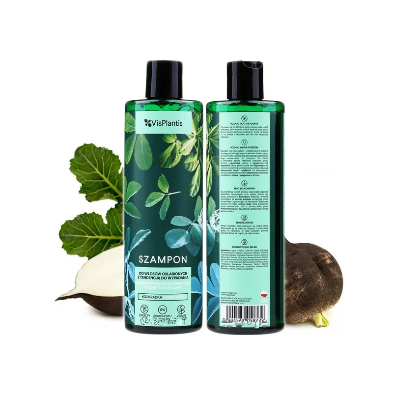 Vis Plantis szampon na wypadające włosy kozieradka rzepa 400ml