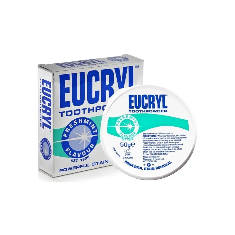Eucryl Toothpowder proszek do wybielania zębów Fresh Mint 50g