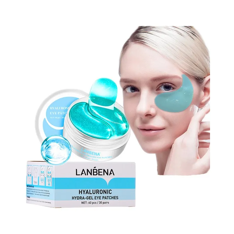 Lanbena płatki pod oczy z kwasem hialuronowym 60szt ❤️ laroxy.pl
