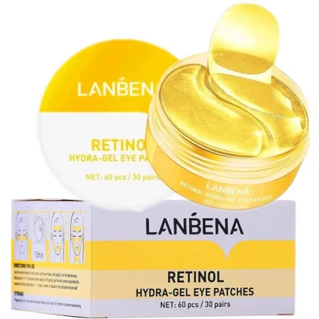 Lanbena Retinol hydrożelowe płatki pod oczy z retinolem 60 ❤️ laroxy