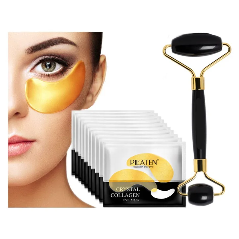 Pilaten collagen eye patches Gold + Roller ❤️ Laroxy.pl