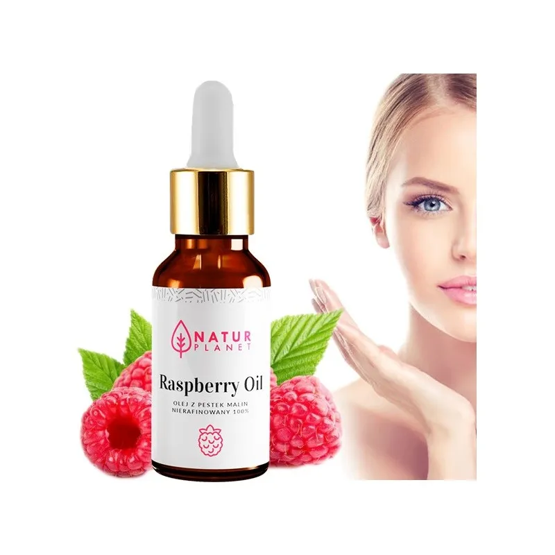 Olej z Pestek Malin Nierafinowany Natur Planet 30 ml ❤️  sklep Laroxy.pl