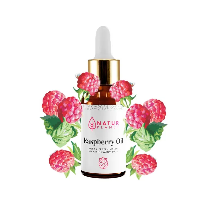 Olej z Pestek Malin Nierafinowany Natur Planet 30 ml ❤️  sklep Laroxy.pl