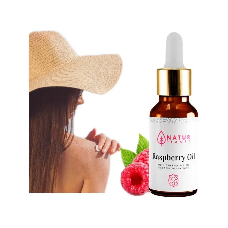 Olej z Pestek Malin Nierafinowany Natur Planet 30 ml ❤️  sklep Laroxy.pl