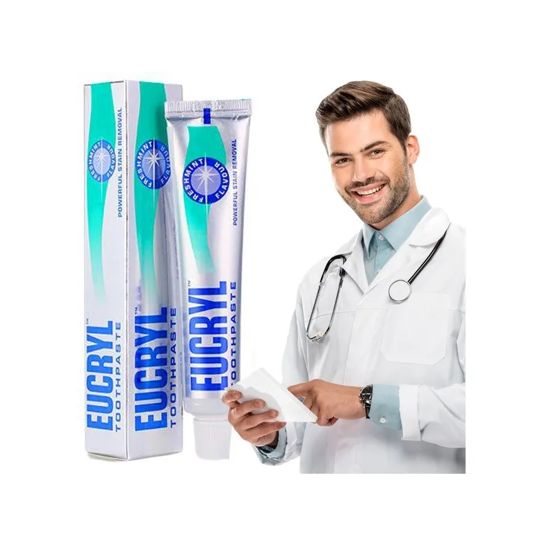 Eucryl Freshmint wybielająca pasta do zębów usuwająca kamień nazębny i przebarwienia 50ml