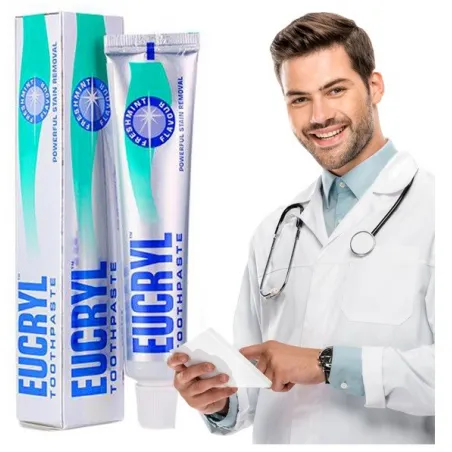 Eucryl Freshmint wybielająca pasta do zębów usuwająca kamień nazębny i przebarwienia 50ml