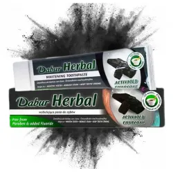 Dabur Herbal pasta do zębów z aktywnym węglem bez Fluoru 100ml