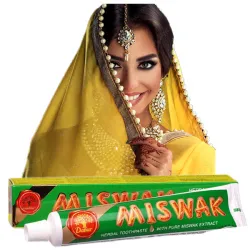 DABUR MISWAK Pasta do zębów ziołowa bez fluoru 100ml ❤️ Laroxy.pl
