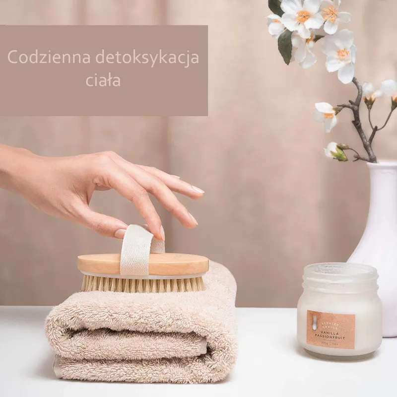 Szczotka do masażu na sucho antycellulitowa cocoSpa ZESTAW