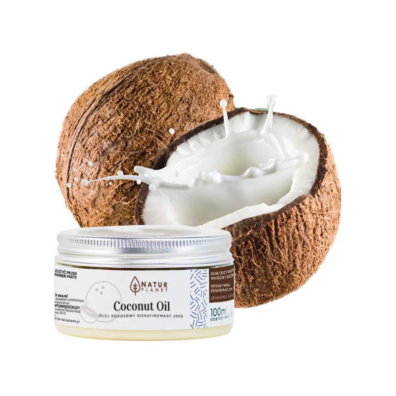 Natur Planet Olej kokosowy naturalny Nierafinowany 100 ml