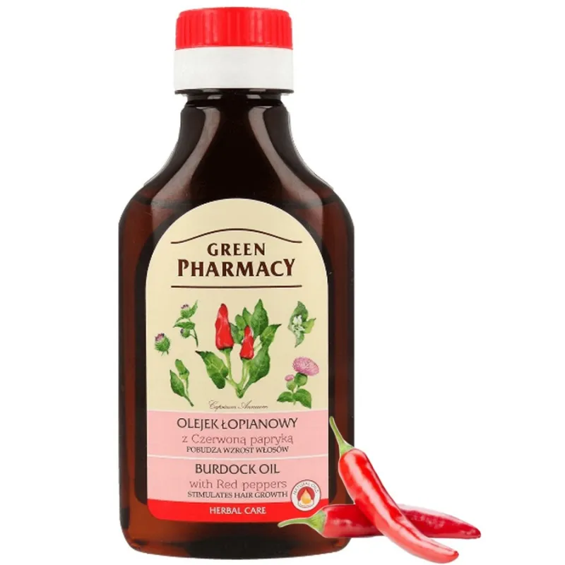 Green Pharmacy olejek łopianowy z czerwoną papryką 100 ml