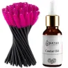 Castor oil for eyebrows and eyelashes + brushes - KIT ❤️ Laroxy.pl