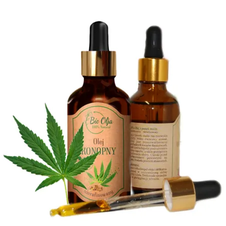 Bio Olja olej KONOPNY nierafinowany zimnotłoczony 50ml ❤️ Laroxy.pl