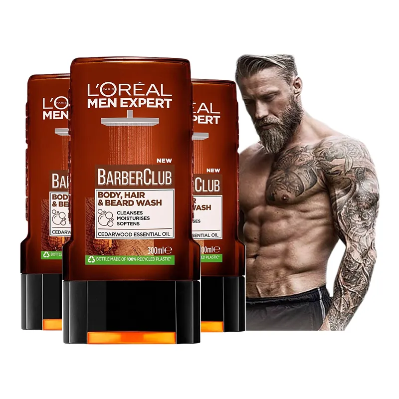 LOREAL żele pod prysznic dla mężczyzn ZESTAW XL 3 sztuki ⭐ Laroxy.pl