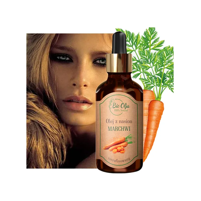 Carrot seed oil for face + jade ROLLER KIT ❤️ Laroxy.pl