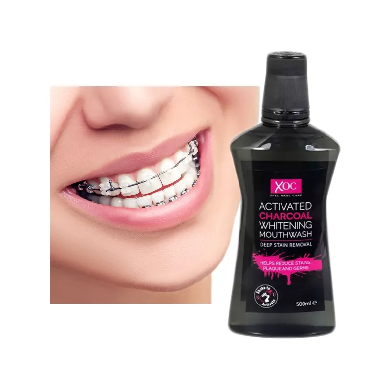 Charcoal teeth whitening mouthwash from England - Laroxy.co.uk