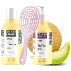 So Flow kosmetyki do włosów kręconych MANGO + SZCZOTKA Zestaw