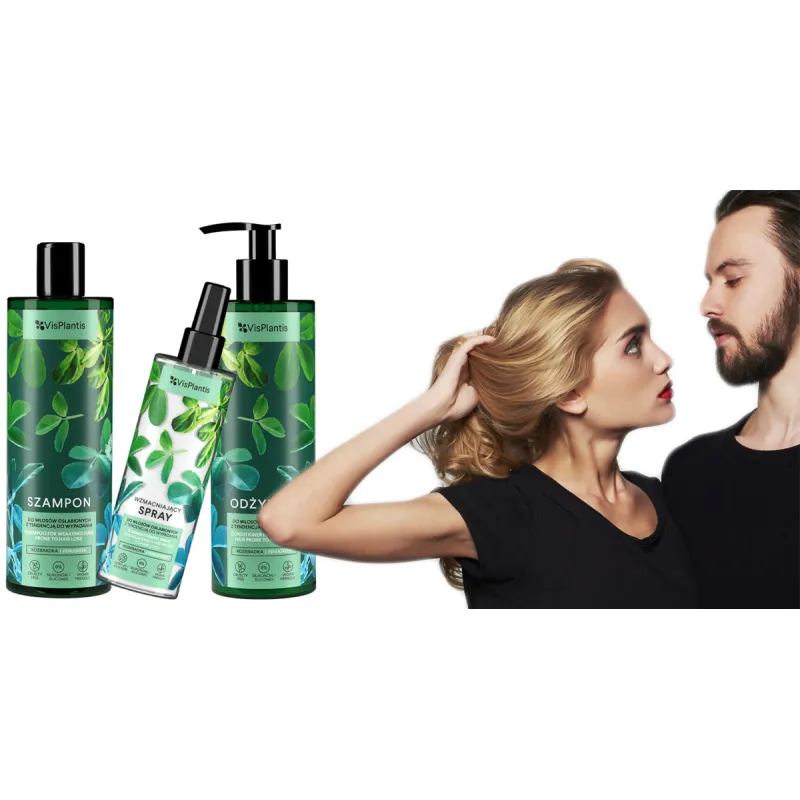 Vis Plantis szampon + odżywki Przed i Po KOZIERADKA RZEPA ❤️ Laroxy