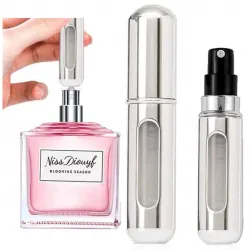 Mini atomizer do perfum - podróżny atomizer srebrny