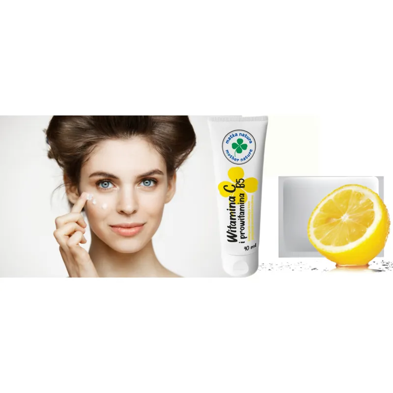 Matka Natura krem do twrzy z witaminą C i prowitaminą B5 🍋 Laroxy