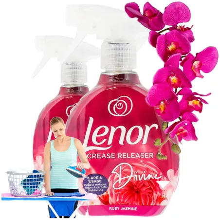 Lenor żelazko w sprayu płyn do prasowania bez żelazka Jaśmin ⭐ Laroxy