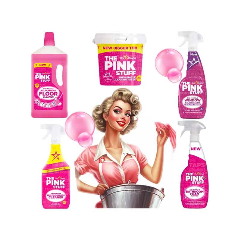 The PINK STUFF środki do sprzątania w domu ZESTAW ❤️  Laroxy.pl
