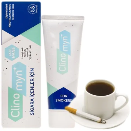 CLINOMYN toothpaste for coffee smokers for plaque ❤️ Laroxy.pl