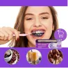 Purple Whitening Toothpaste + Bamboo Toothbrush ❤️ Laroxy