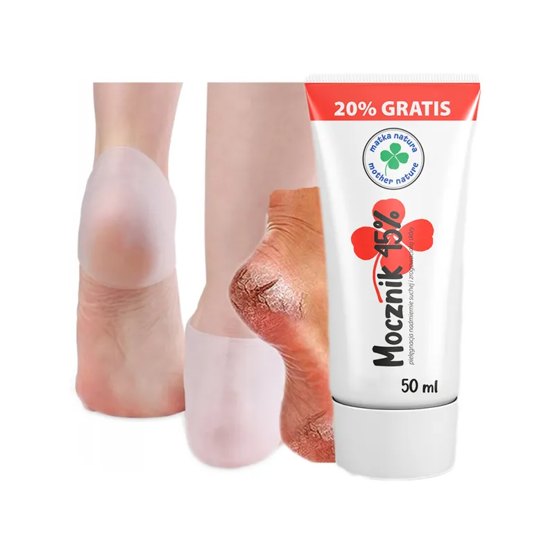 Heel cream with urea 45% + silicone covers ❤️ Laroxy.pl