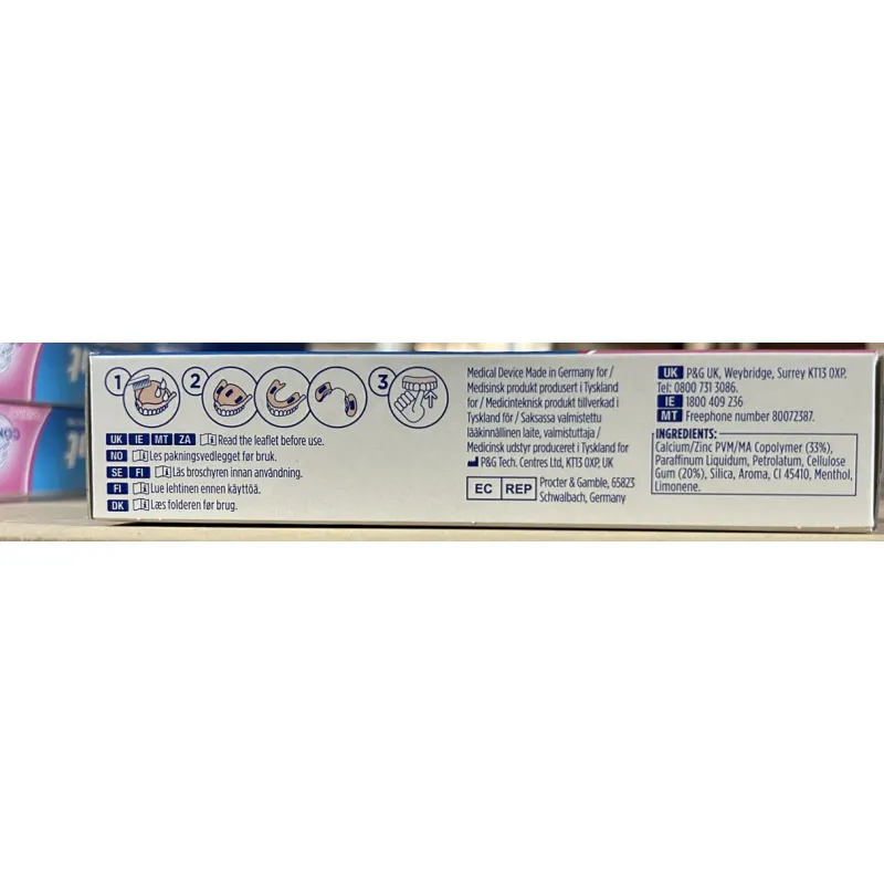 Fixodent denture cream - denture adhesive - Laroxy.pl