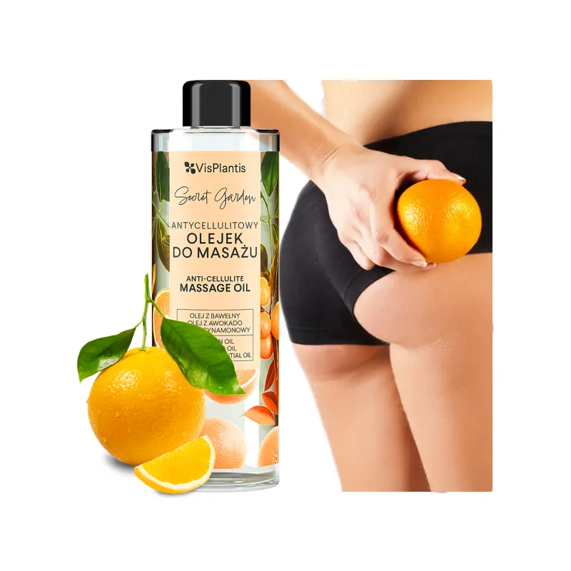 Vis Plantis anti-cellulite massage oil for cellulite 🍊 Laroxy.pl
