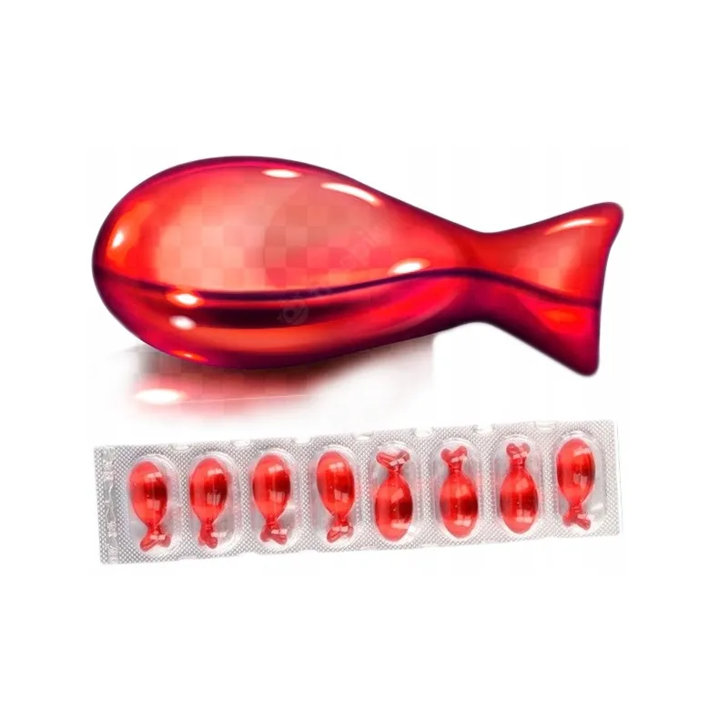 GAL serum pod oczy ampułki drenujące na worki pod oczami opuchniąte oczy przeciwzmarszczkowe kapsułki czerwone 8szt