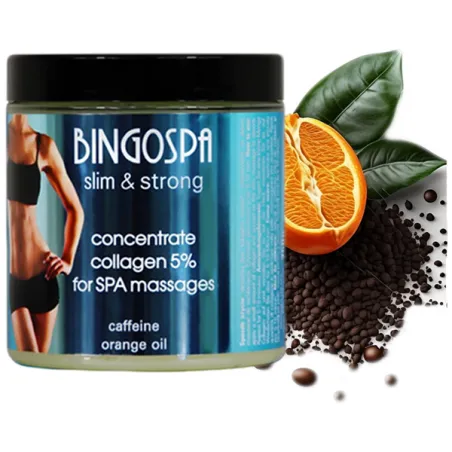 BingoSpa koncentrat na cellulit Kolagenowy 5% + Kofeinowy antycellulitowy do masażu 250g