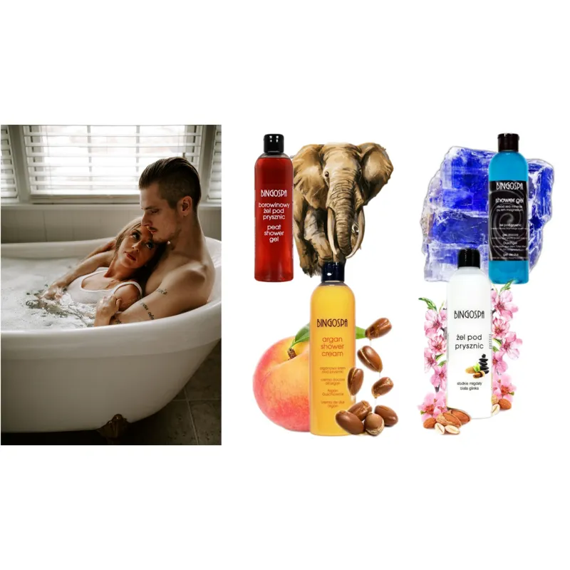 Set of shower gels for men and women NATURAL ❤️ Laroxy.pl