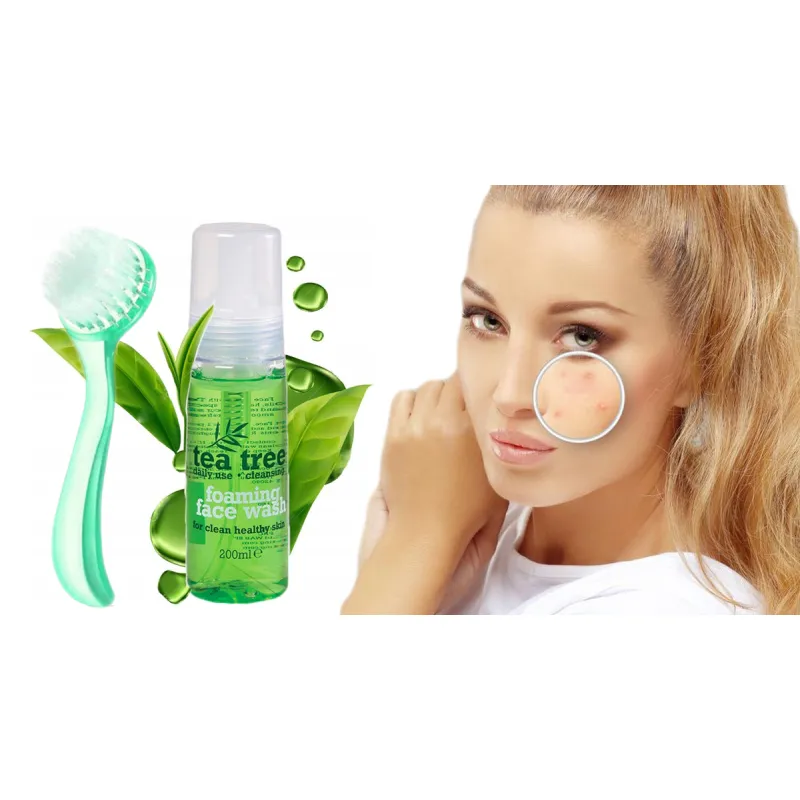 Tea Tree foam face wash for problematic acne 🍃 Laroxy.pl