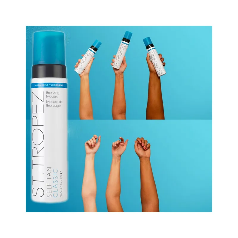 St TROPEZ self-tanning mousse self-tanner smells nice ☀️ Laroxy