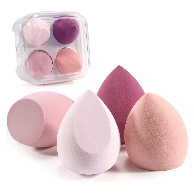Zestaw Gąbek do makijażu wytłaczanka gąbeczki blender Make-up  4 sztuki