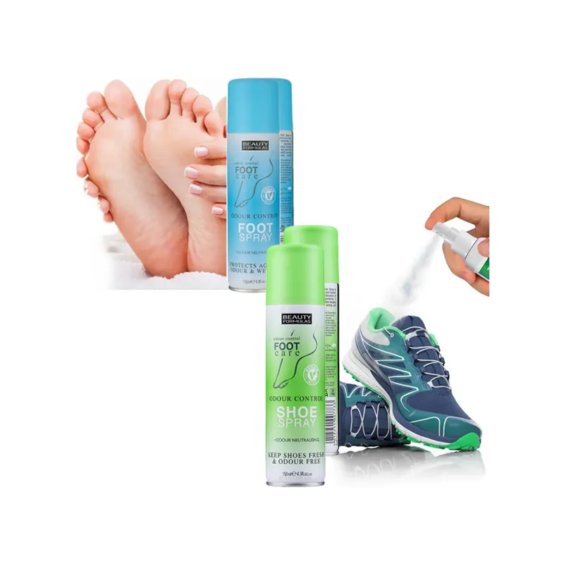 Na śmierdzące stopy nogi spray na pocenie nóg stóp + dezodorant do butów 2*150ml zestaw