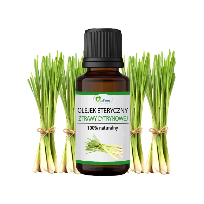 Olejek z trawy cytrynowej eteryczny naturalny aromaterapia na twarz kominka dyfuzora 10ml