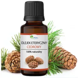 Olejek zapachowy eteryczny cedrowy do inhalacji zatok na przeziębienie sauny jacuzzi kominka świec dyfuzora naturalny 10ml