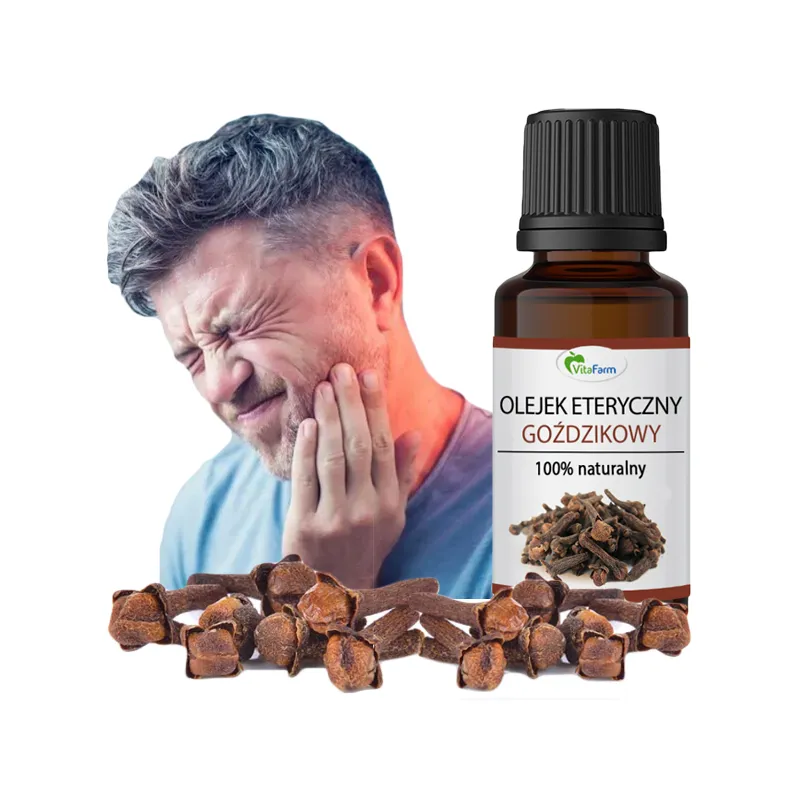 Olejek Goździkowy na ból zęba zębów dziąseł bezpieczy w ciąży ❤️Laroxy