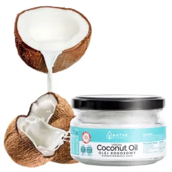 Olej Kokosowy virgin nierafinowany Natur Planet zimnotłoczony 200ml