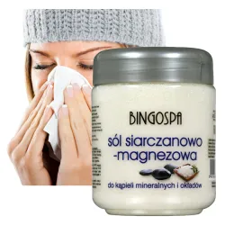 BingoSpa sól do kąpiel na przeziębienie siarczanowo magnezowa do kąpieli i okładów 550g