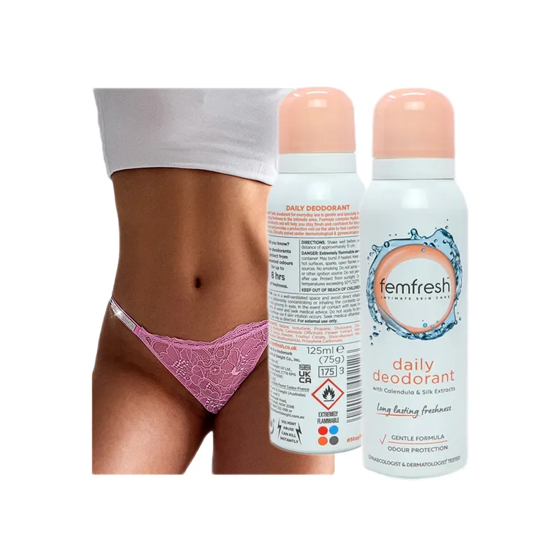 Dezodorant do higieny intymnej dla kobiet z jedwabiem spray 125 ml