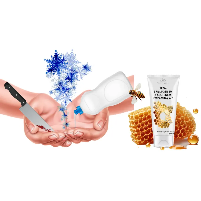 FLOWER OF LIFE cream with propolis carotene vitamin A+E 200ml 🐝 Laroxy